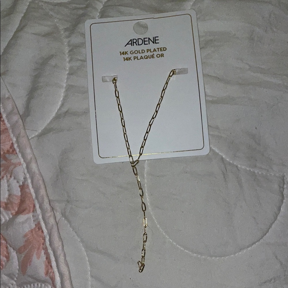gold link necklace